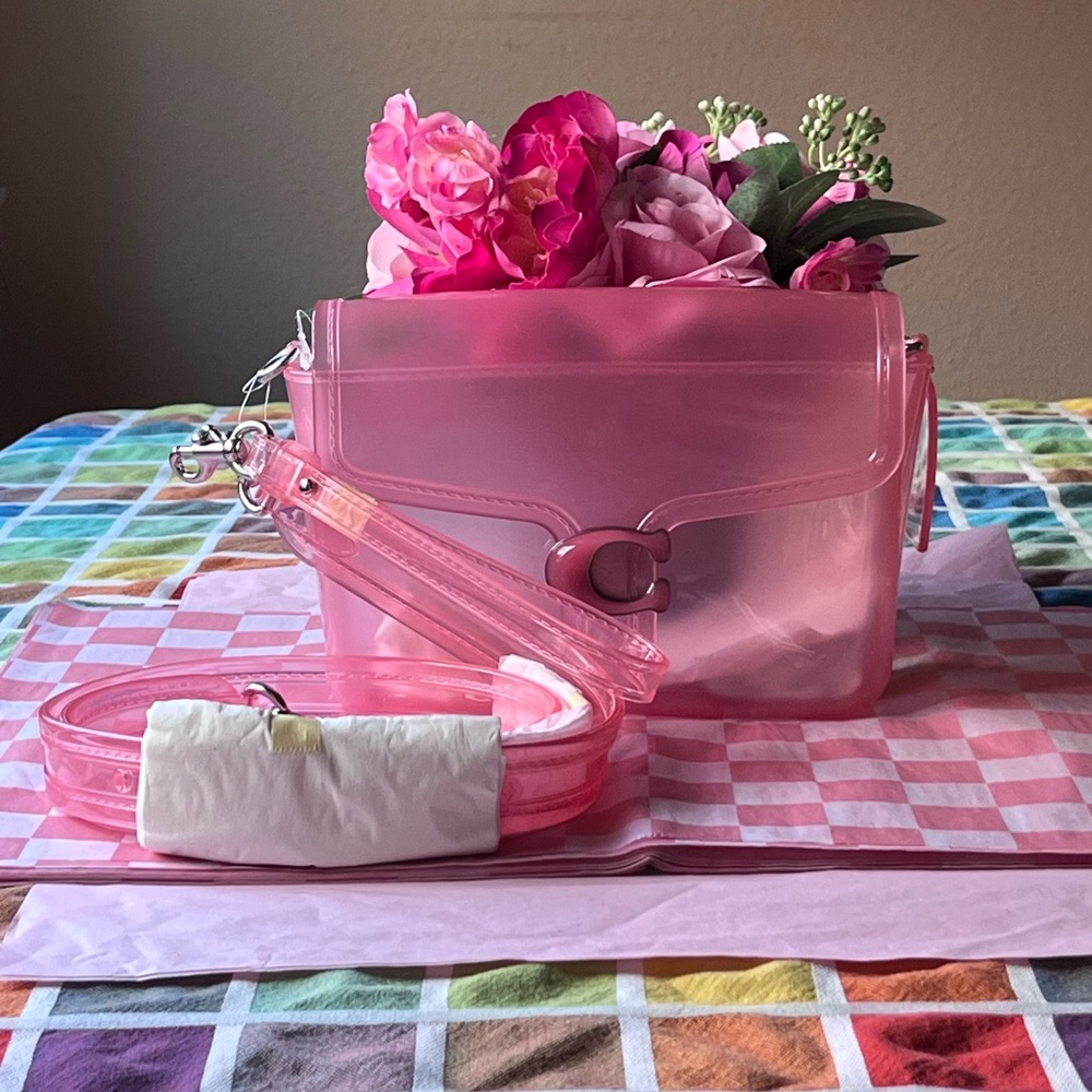 🌸 COACH PINK JELLY TABBY 🌸NWT 🌸 - Picture 2 of 16